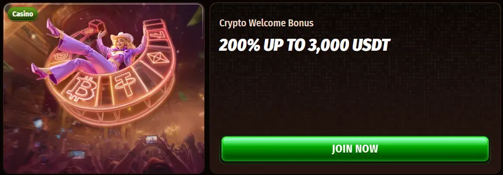 WestAce Casino crypto deposit bonus for Bitcoin players